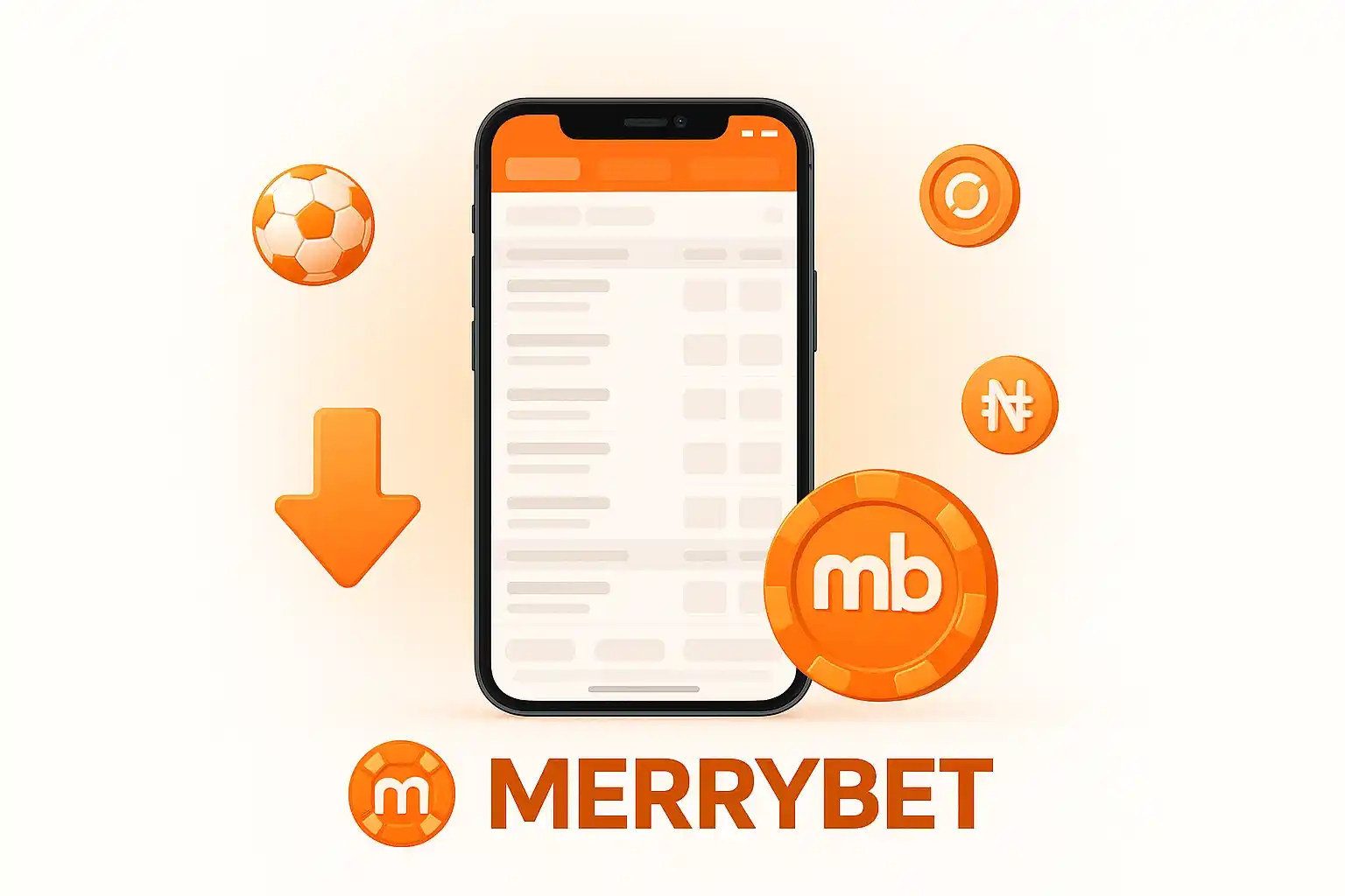 Merrybet App Download Illustration